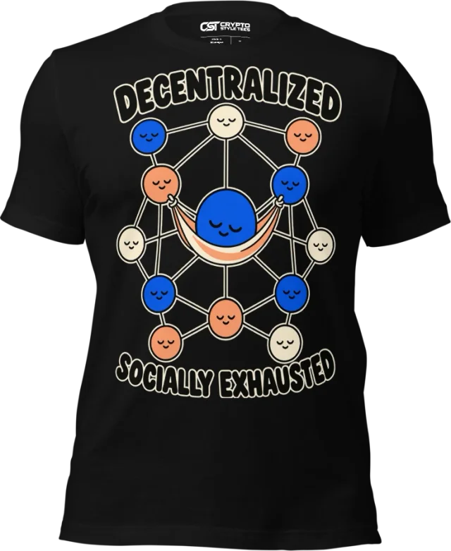 DECENTRALIZED — SOCIALLY EXHAUSTED in Black