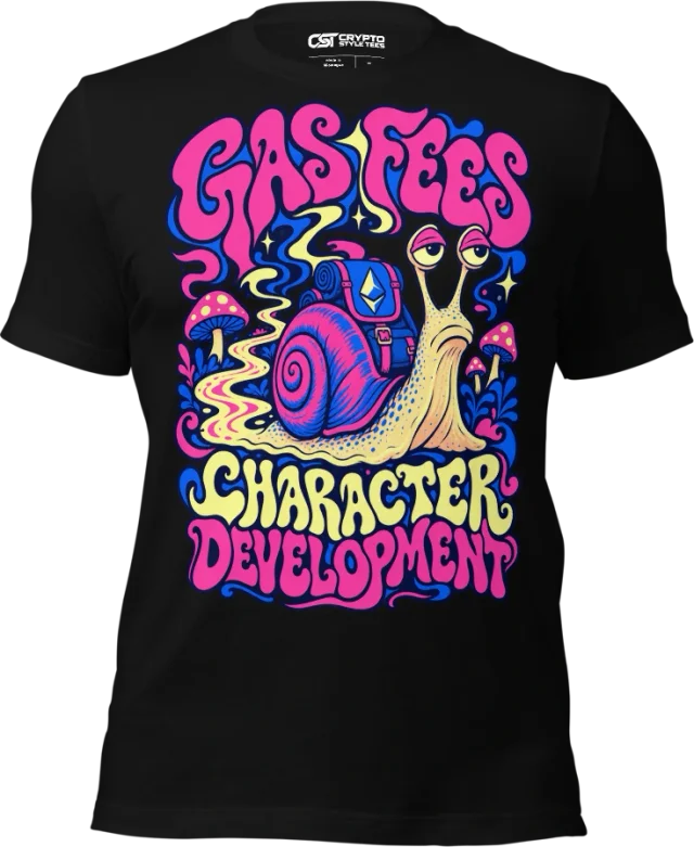 GAS FEES — CHARACTER DEVELOPMENT in Black