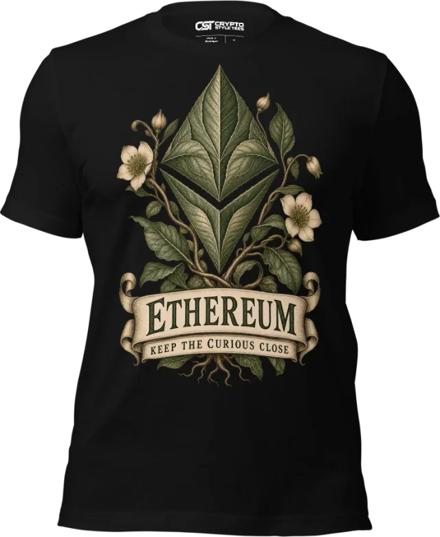 ETHEREUM — KEEP THE CURIOUS CLOSE in Black