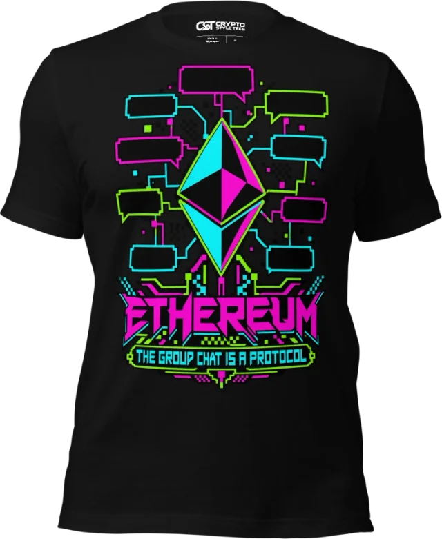 ETHEREUM — THE GROUP CHAT IS A PROTOCOL in Black