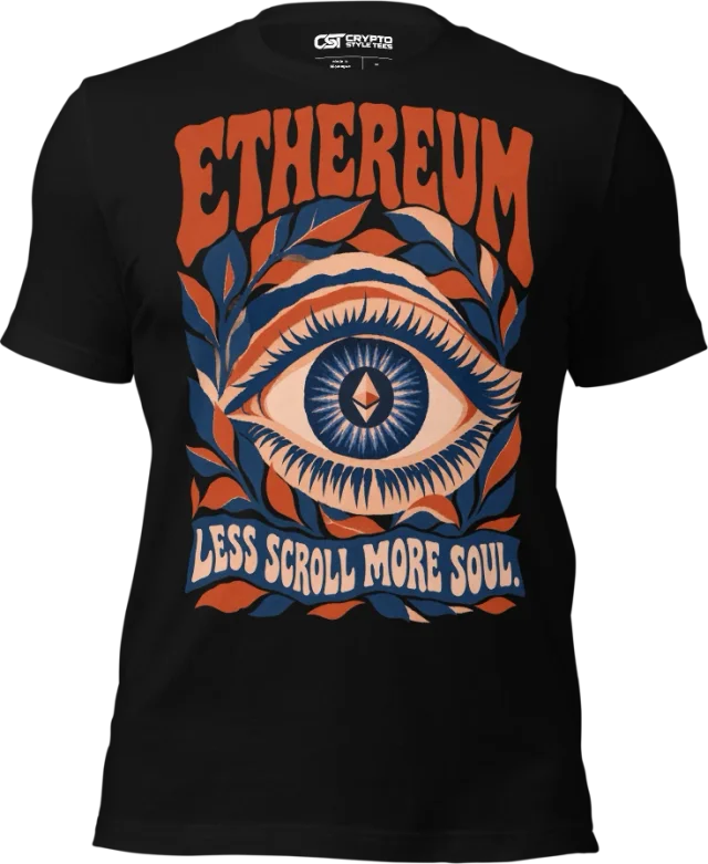 ETHEREUM — LESS SCROLL MORE SOUL in Black