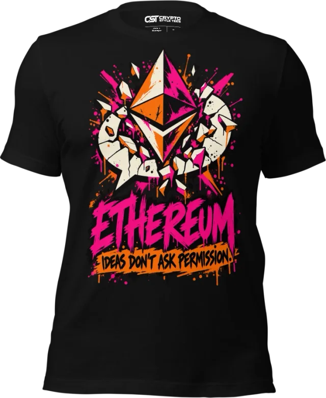 ETHEREUM — IDEAS DON'T ASK PERMISSION in Black