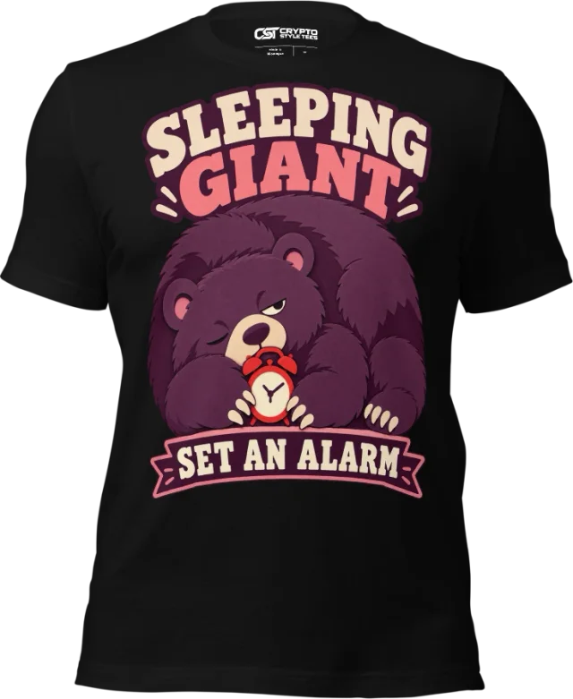 SLEEPING GIANT — SET AN ALARM in Black