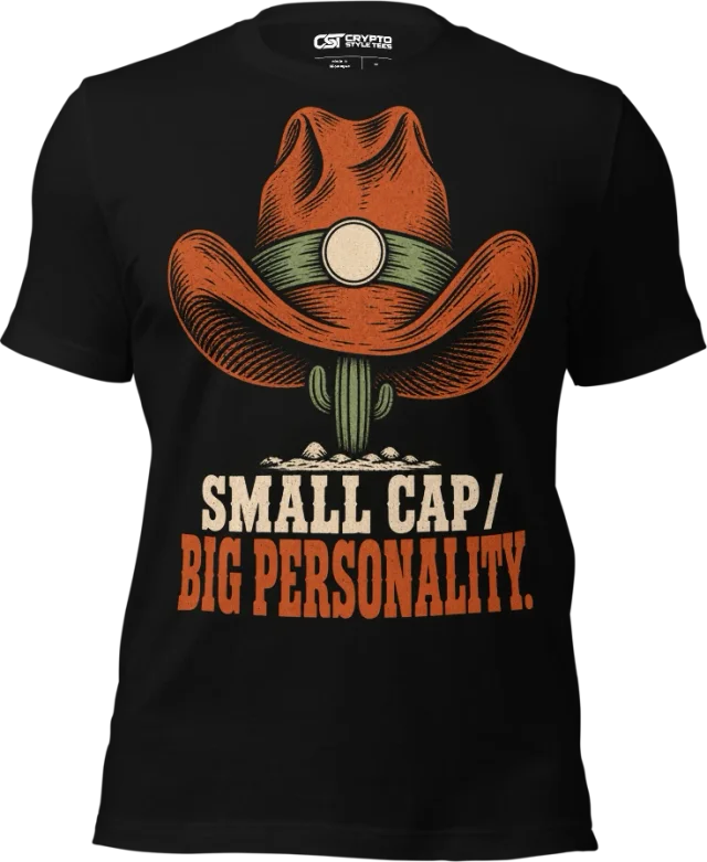 SMALL CAP — BIG PERSONALITY in Black