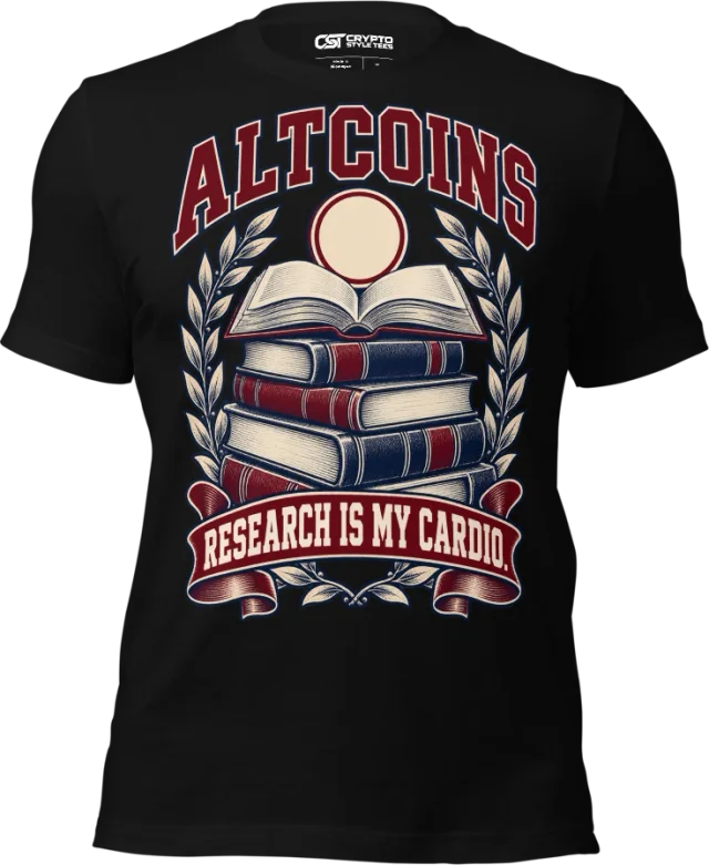 ALTCOINS — RESEARCH IS MY CARDIO in Black