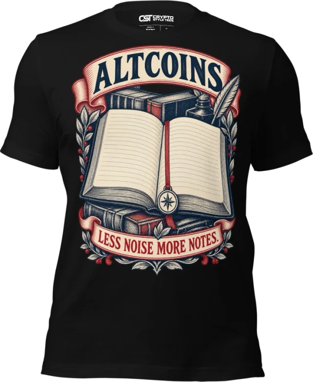 ALTCOINS — LESS NOISE MORE NOTES in Black