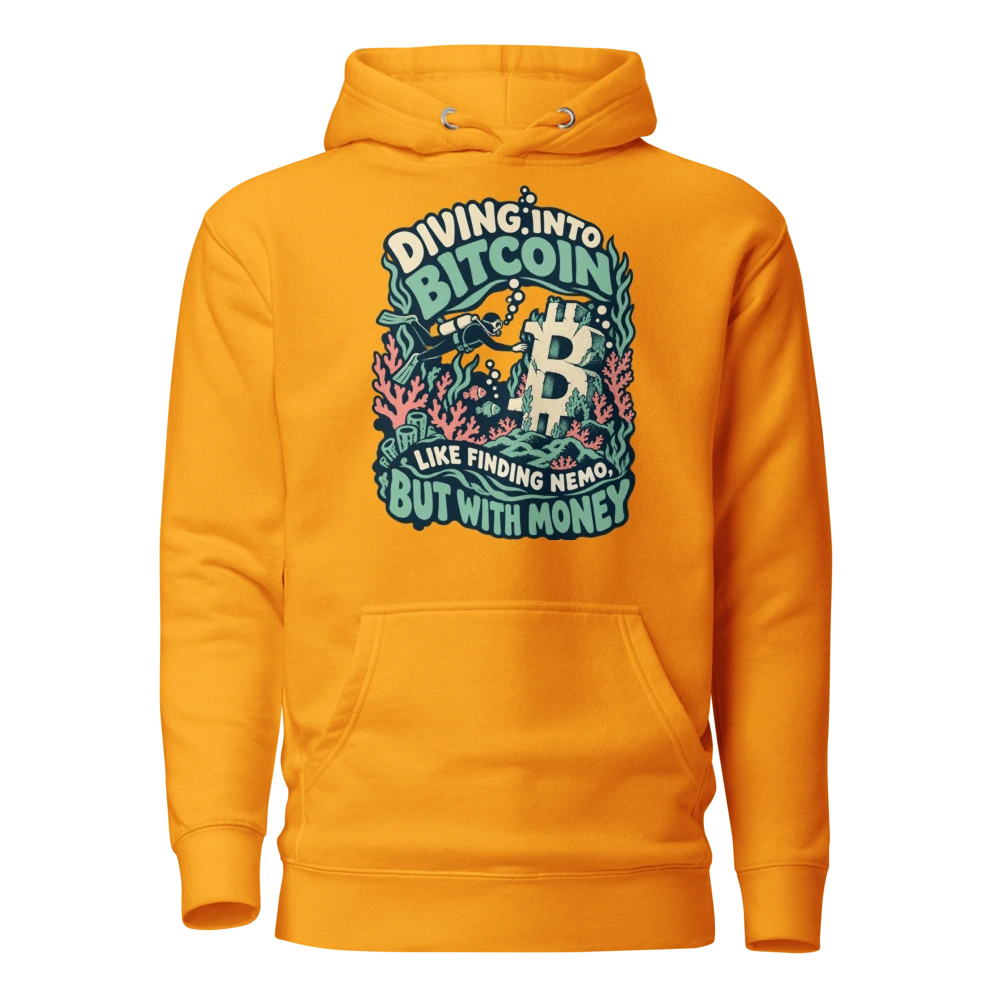 Diving into Bitcoin Like Finding Nemo, But with Money Hoodie