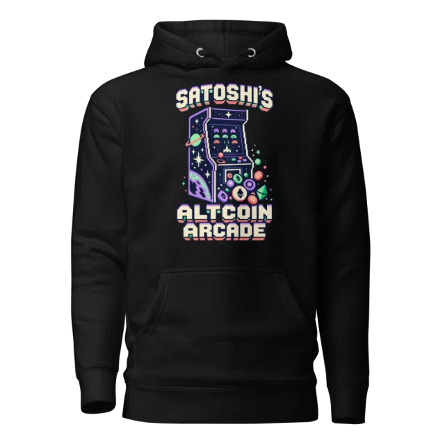 Satoshi’s Altcoin Arcade Hoodie in Black
