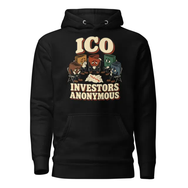 ICO Investors Anonymous Hoodie in Black