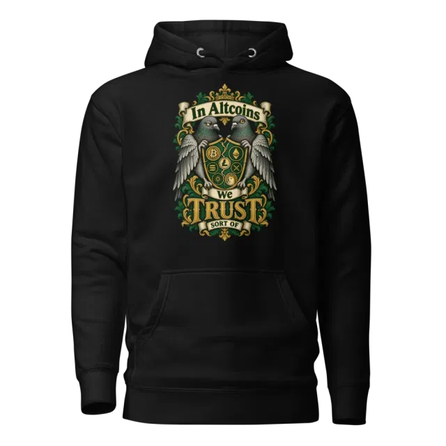 In Altcoins We Trust Sort Of Hoodie in Black