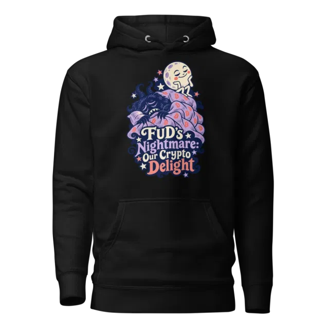 FUD’s Nightmare: Our Crypto Delight Hoodie in Black