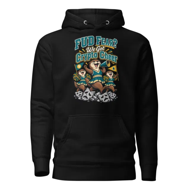FUD Fear? We Got Crypto Cheer Hoodie in Black