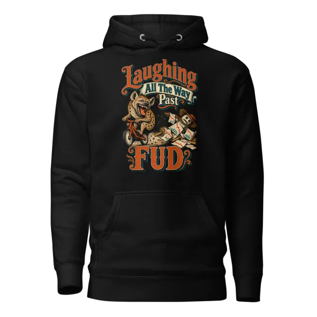 Laughing All The Way Past FUD Hoodie in Black