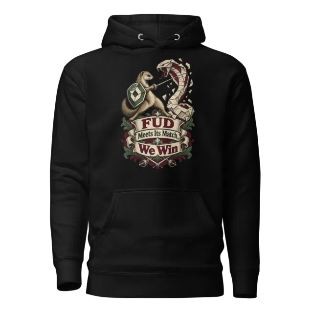 FUD Meets Its Match, We Win Hoodie in Black