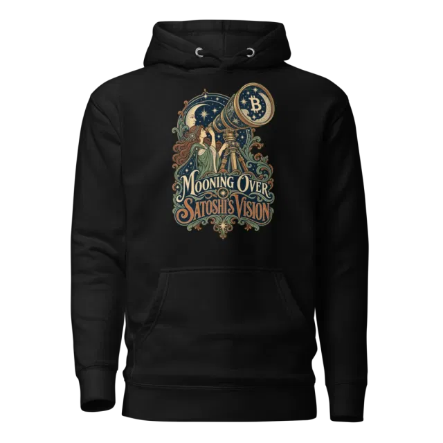Mooning Over Satoshi’s Vision Hoodie in Black