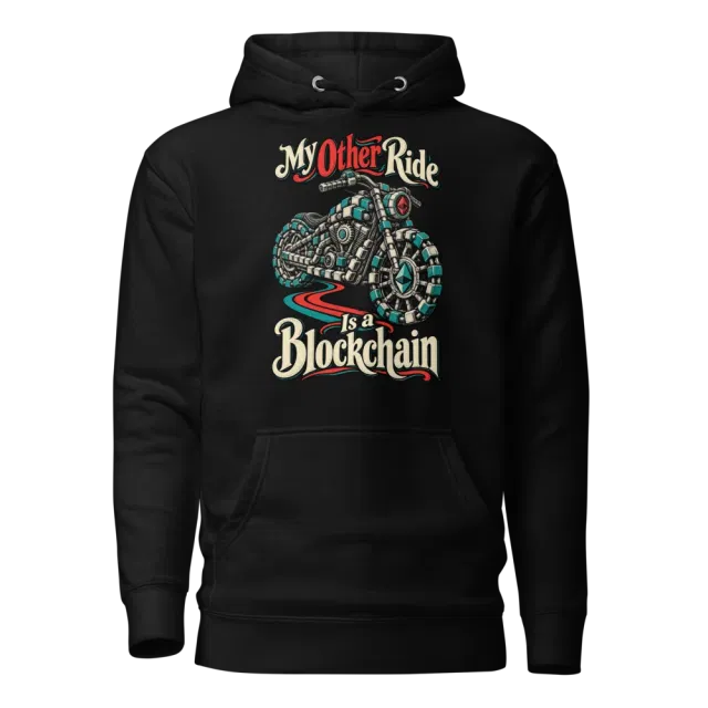 My Other Ride Is a Blockchain Hoodie in Black