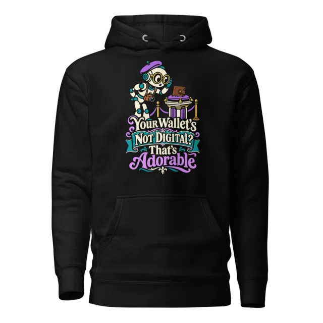 Your Wallet’s Not Digital? That’s Adorable Hoodie in Black