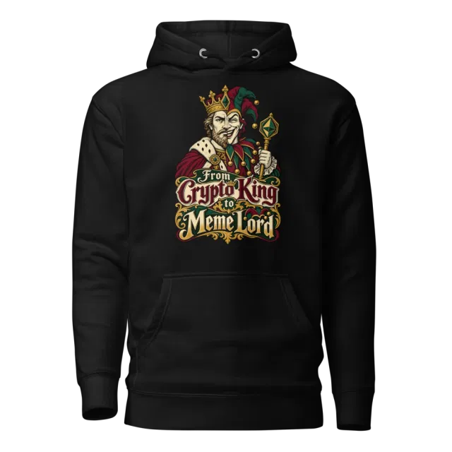 From Crypto King to Meme Lord Hoodie in Black