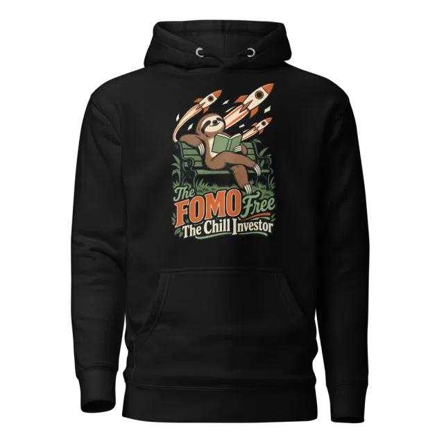 The FOMO Free The Chill Investor Hoodie in Black