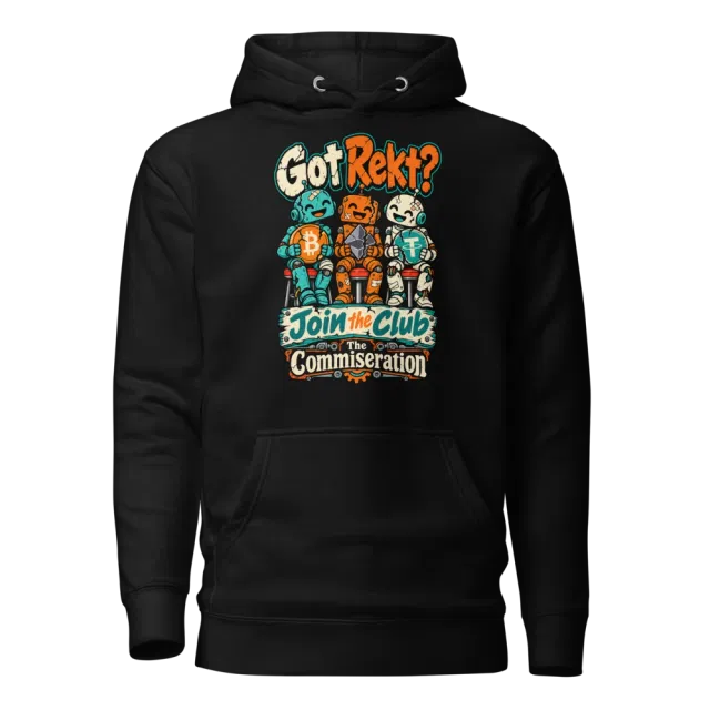 Got Rekt? Join the Club The Commiseration Hoodie in Black
