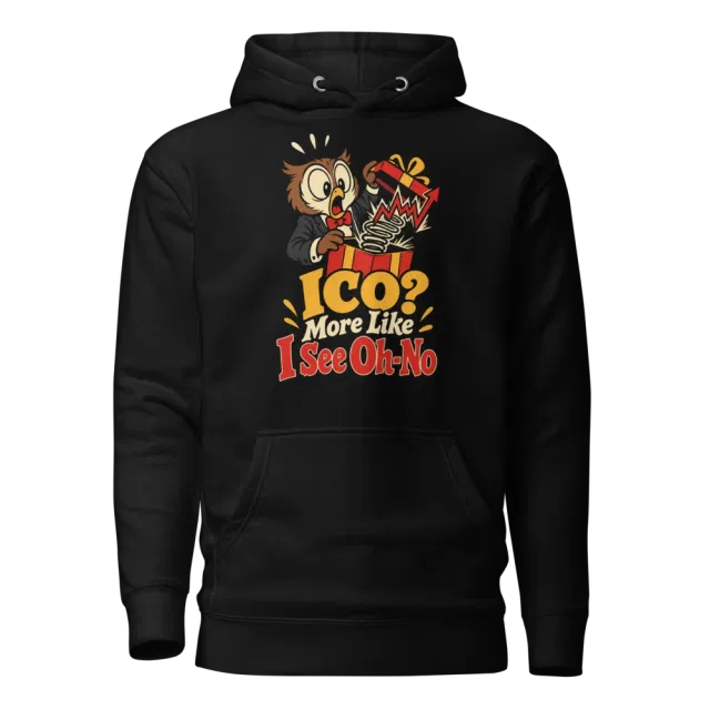ICO? More Like I See Oh-No Hoodie in Black