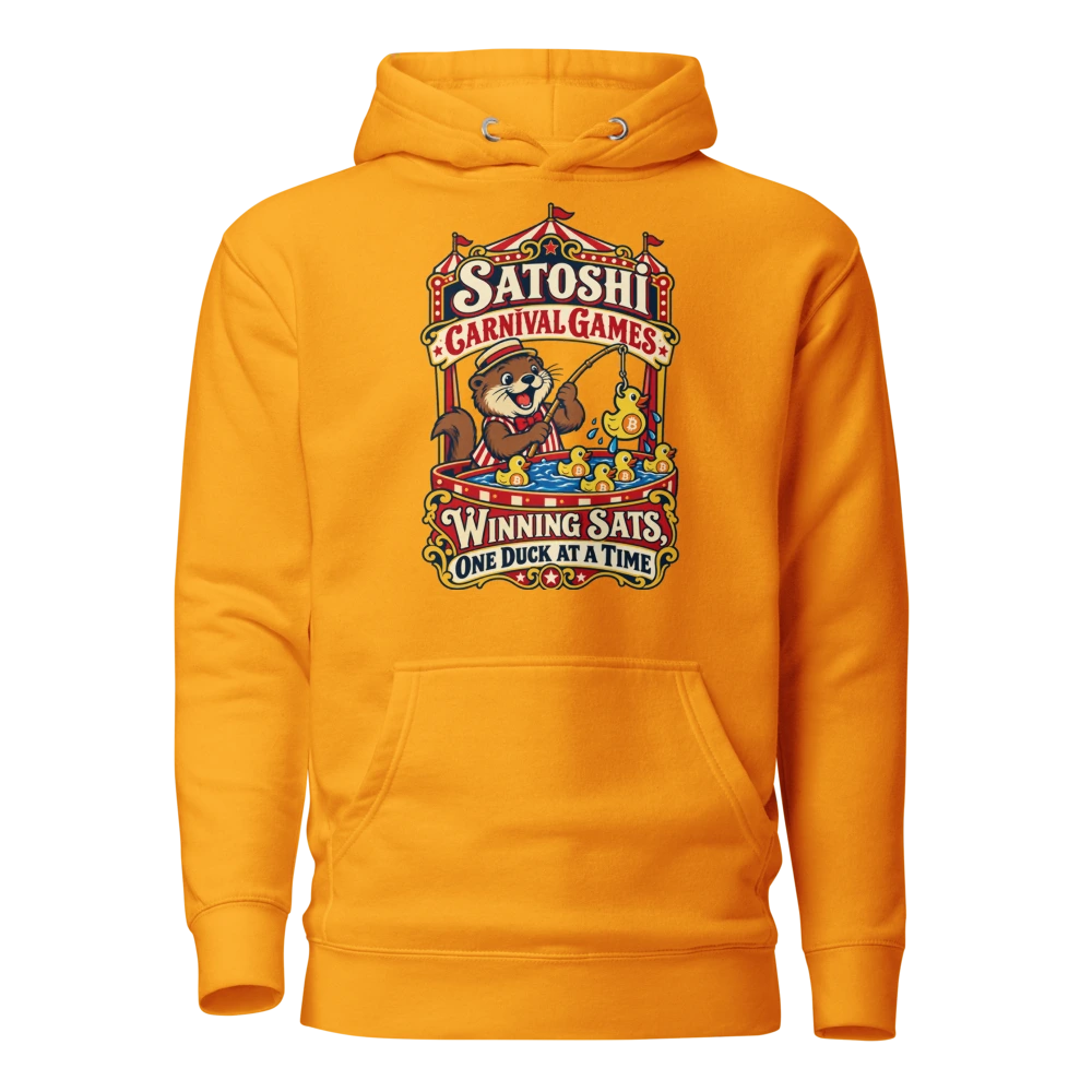 Satoshi Carnival Games Winning Sats, One Duck at a Time Hoodie
