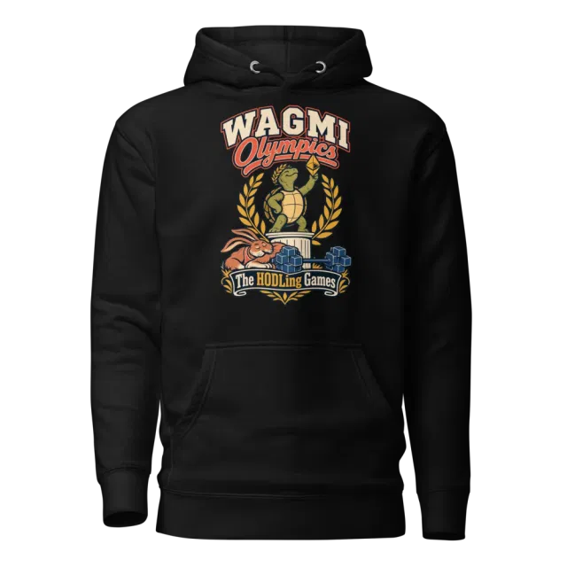 WAGMI Olympics The HODLing Games Hoodie in Black