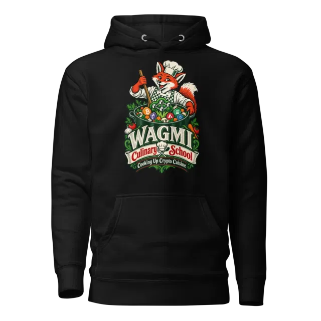 WAGMI Culinary School Cooking Up Crypto Cuisine Hoodie in Black