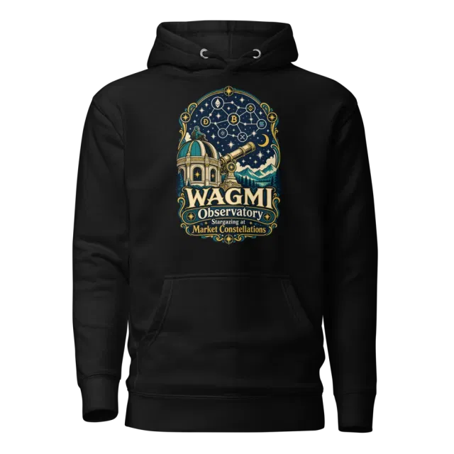 WAGMI Observatory Stargazing at Market Constellations Hoodie in Black