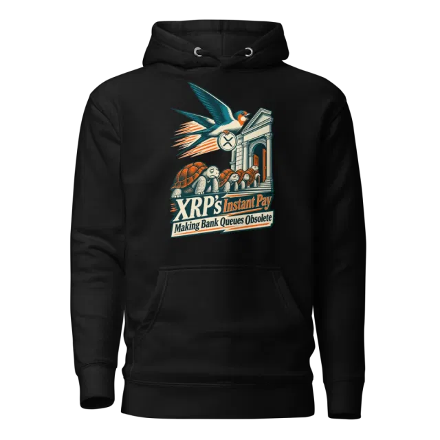 XRP’s Instant Pay Making Bank Queues Obsolete Hoodie in Black