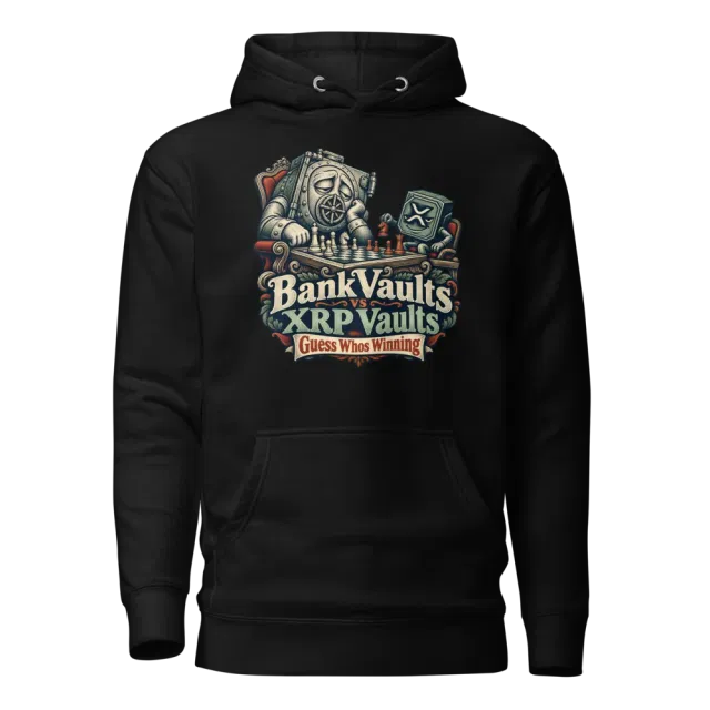 Bank Vaults vs XRP Vaults Guess Whos Winning Hoodie in Black