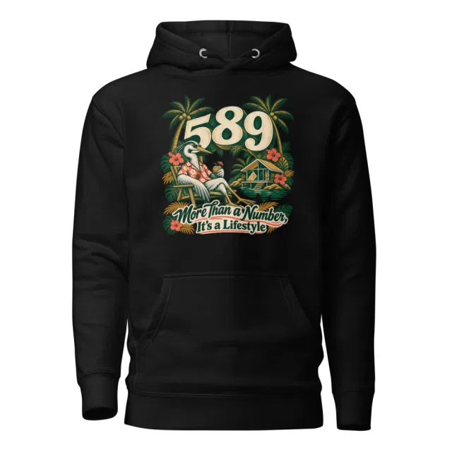 589 More Than a Number, It’s a Lifestyle Hoodie in Black