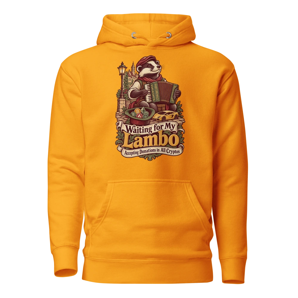 Waiting for My Lambo – Accepting Donations in All Cryptos Hoodie
