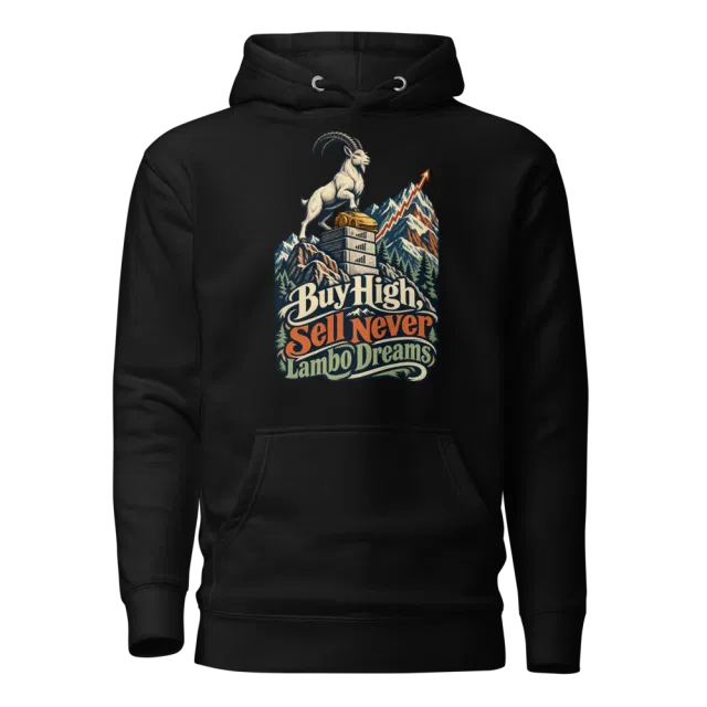 Buy High, Sell Never Lambo Dreams Hoodie in Black