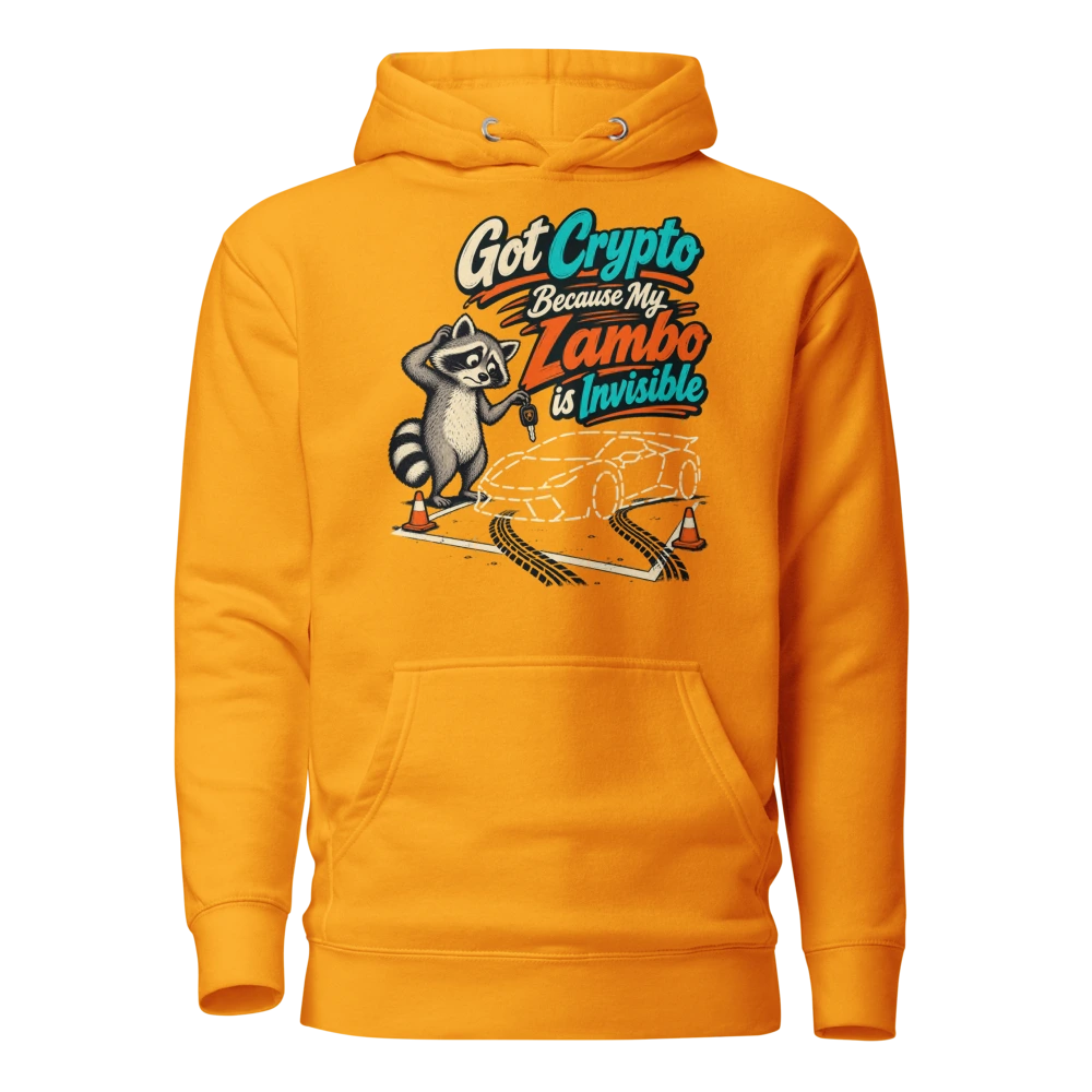 Got Crypto Because My Lambo is Invisible Hoodie