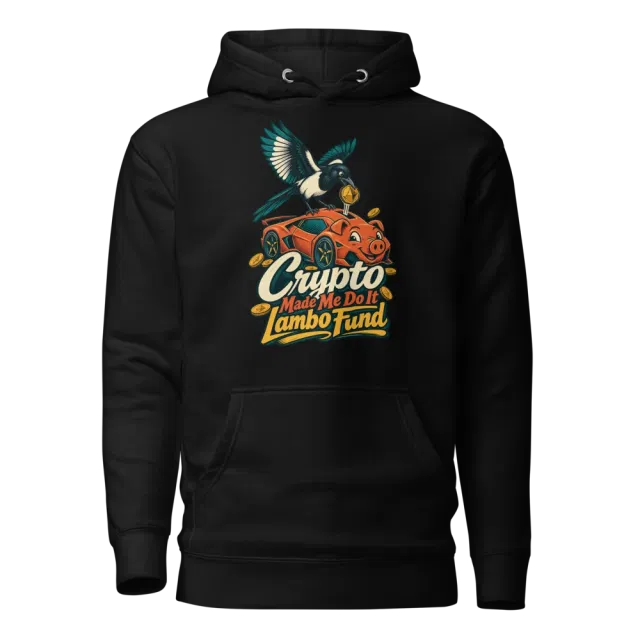 Crypto Made Me Do It Lambo Fund Hoodie in Black