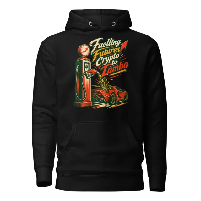 Fuelling Futures Crypto to Lambo Hoodie in Black