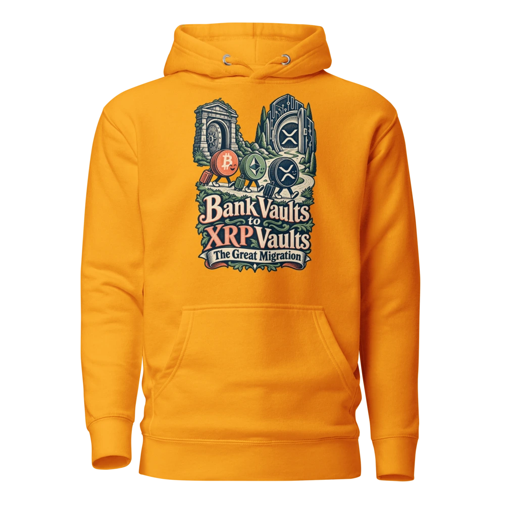 Bank Vaults to XRP Vaults The Great Migration Hoodie