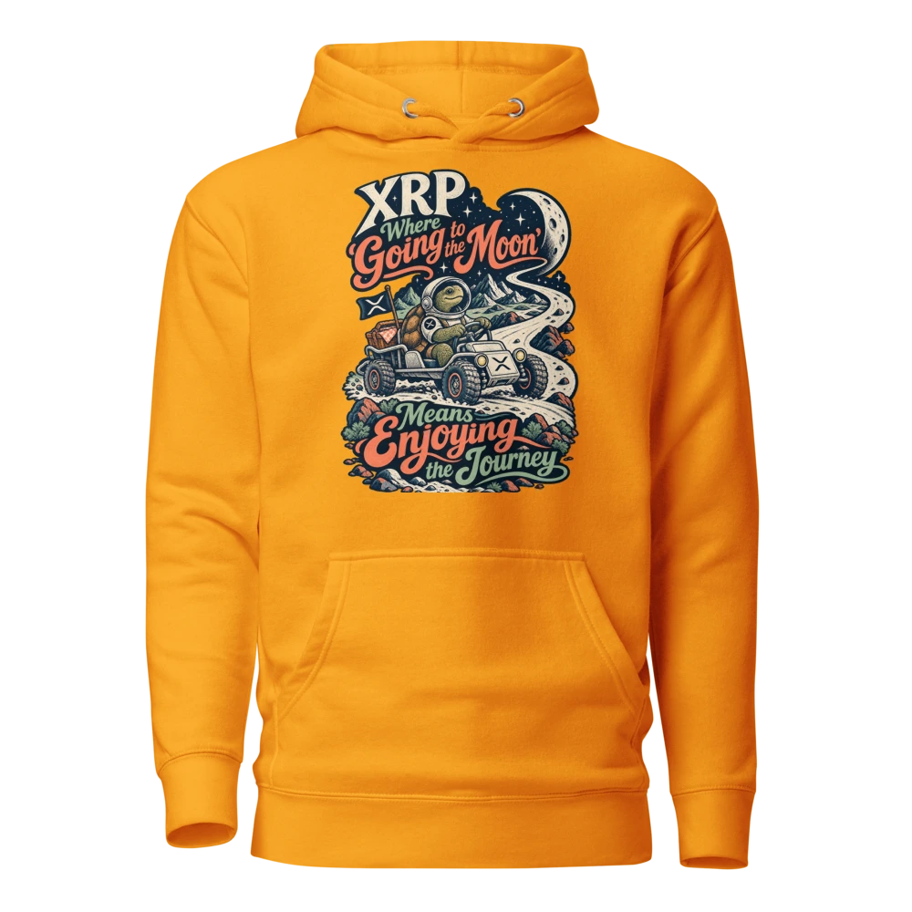 XRP Where ‘Going to the Moon’ Means Enjoying the Journey Hoodie