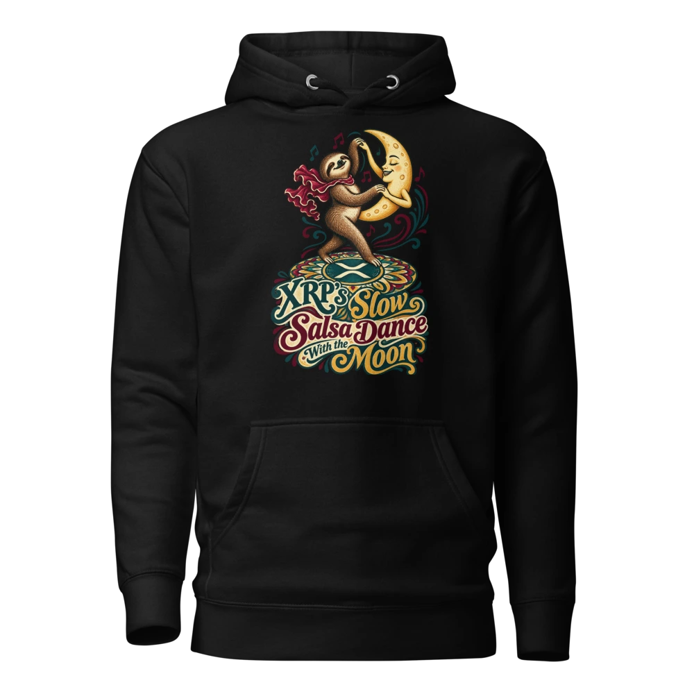 XRP’s Slow Salsa Dance With the Moon Hoodie in Black
