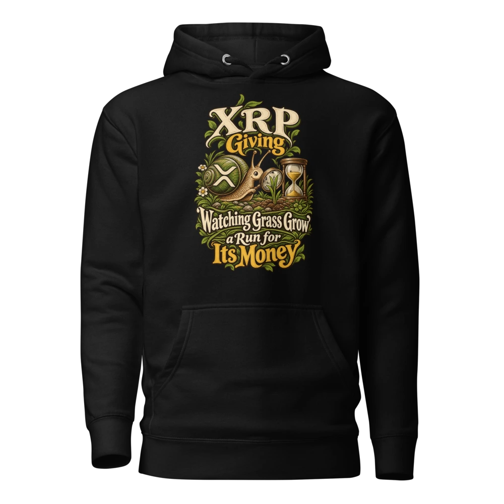 XRP Giving ‘Watching Grass Grow’ a Run for Its Money Hoodie in Black