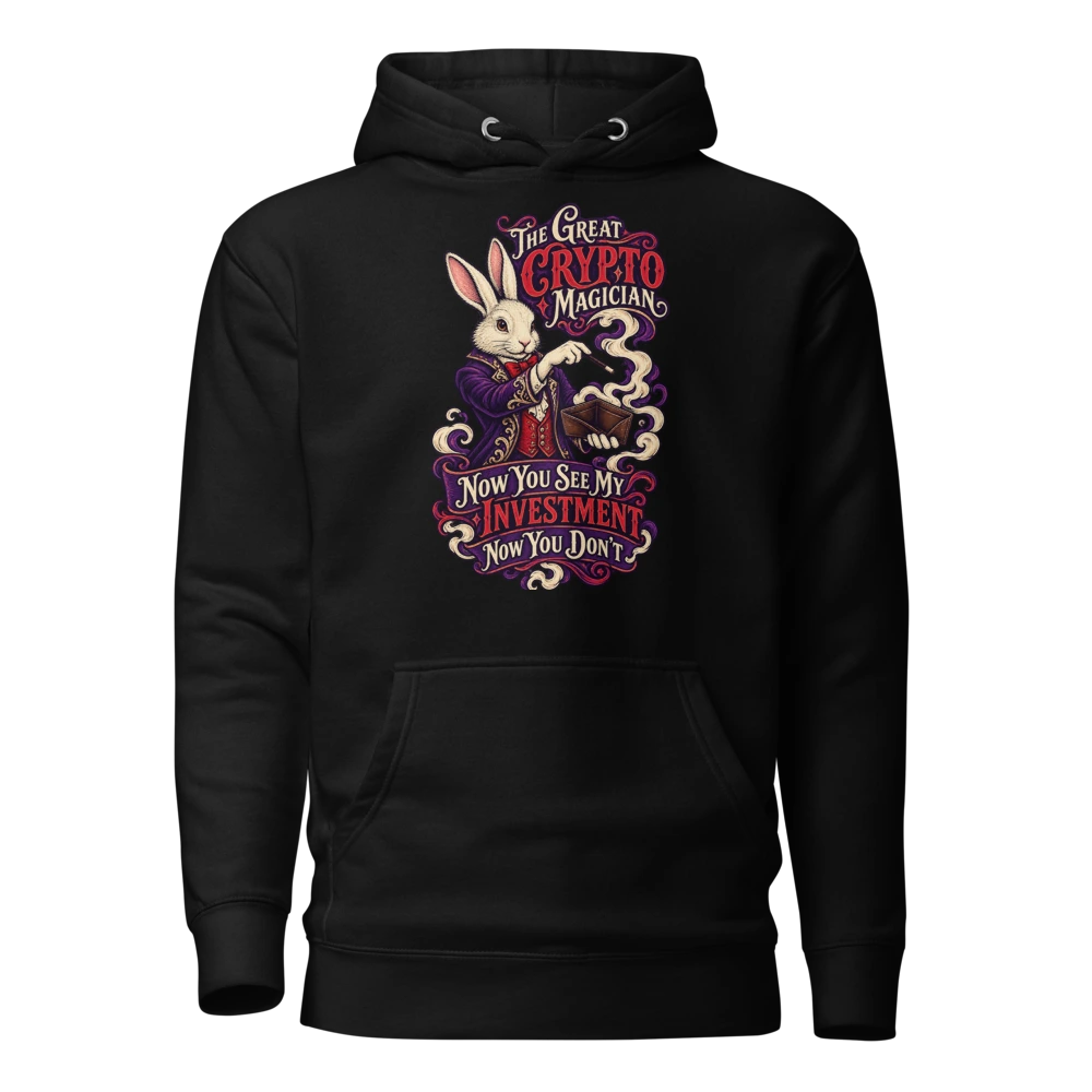The Great Crypto Magician Now You See My Investment, Now You Don’t Hoodie