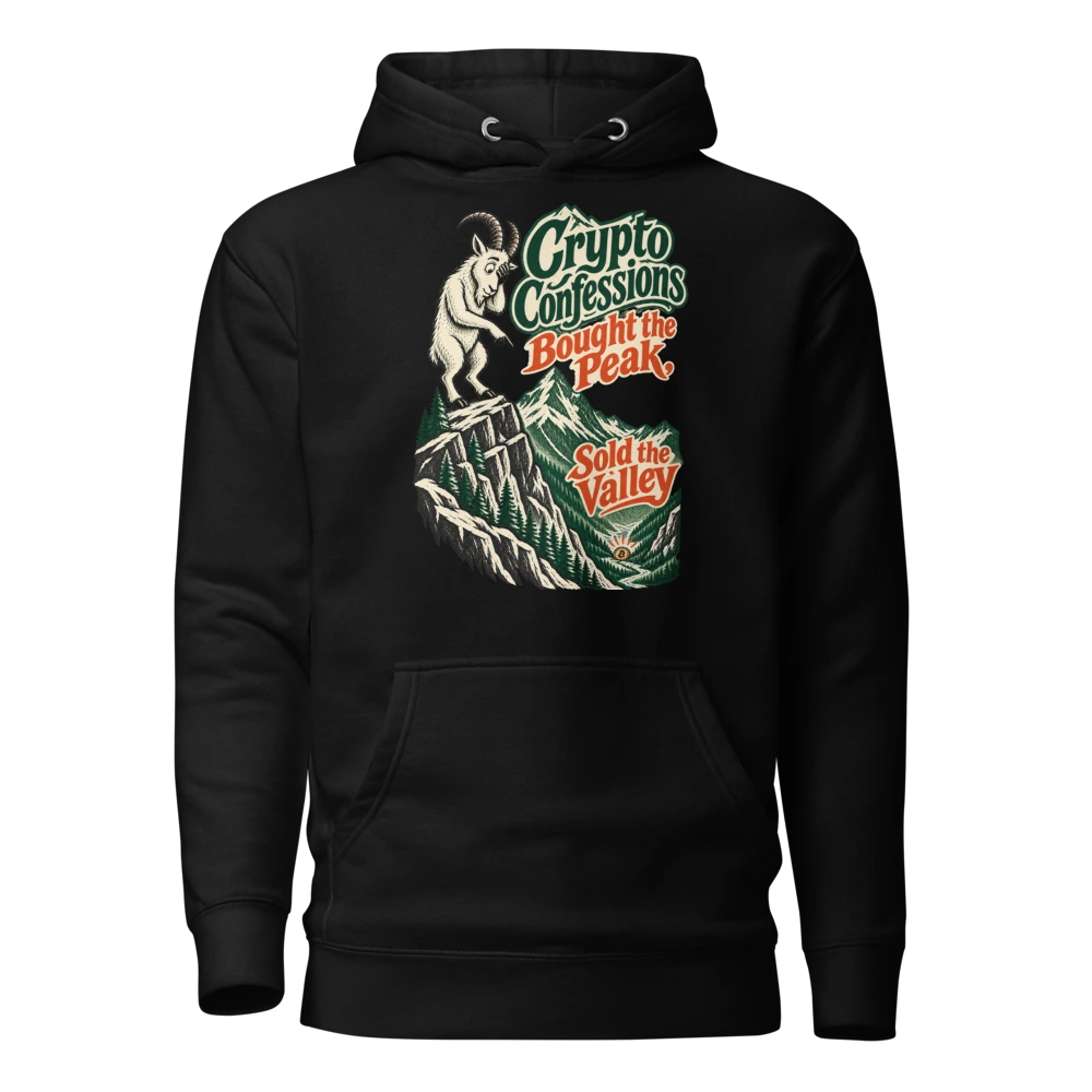 Crypto Confessions Bought the Peak, Sold the Valley Hoodie