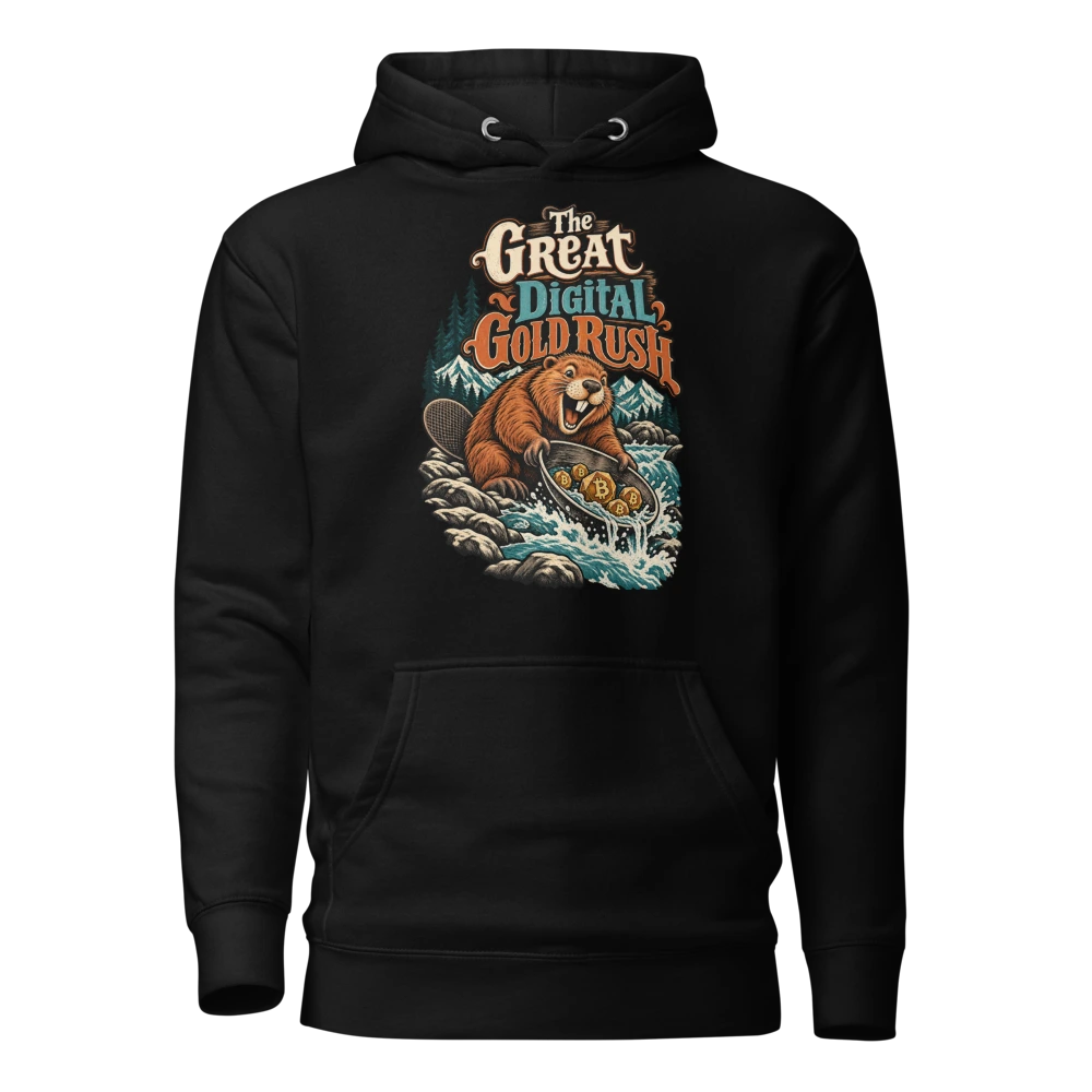 The Great Digital Gold Rush Hoodie in Black