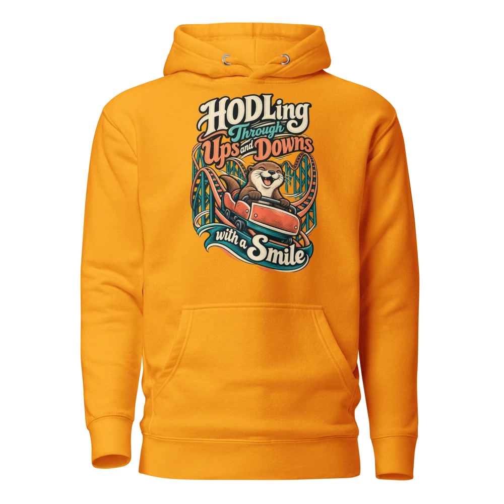 HODLing Through Ups and Downs with a Smile Hoodie