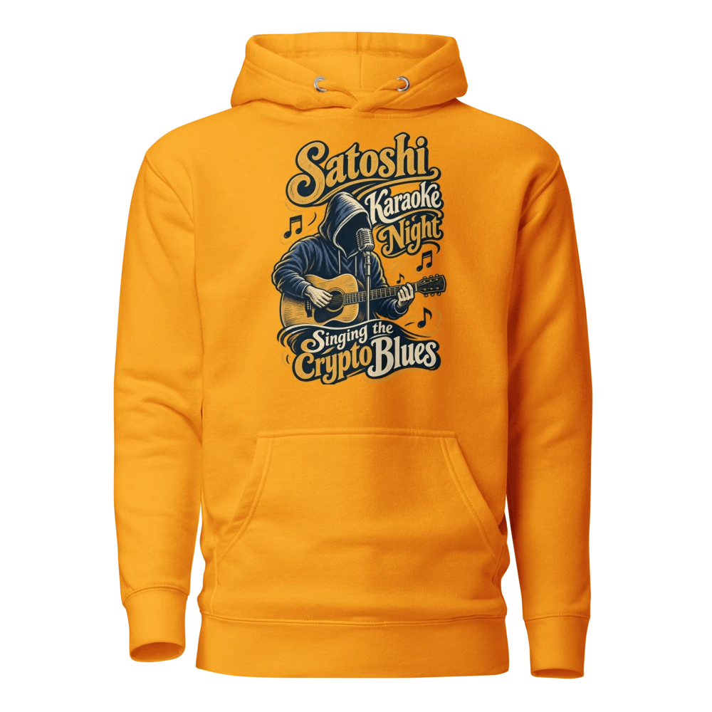 Satoshi Karaoke Night Singing the Crypto Blues Hoodie