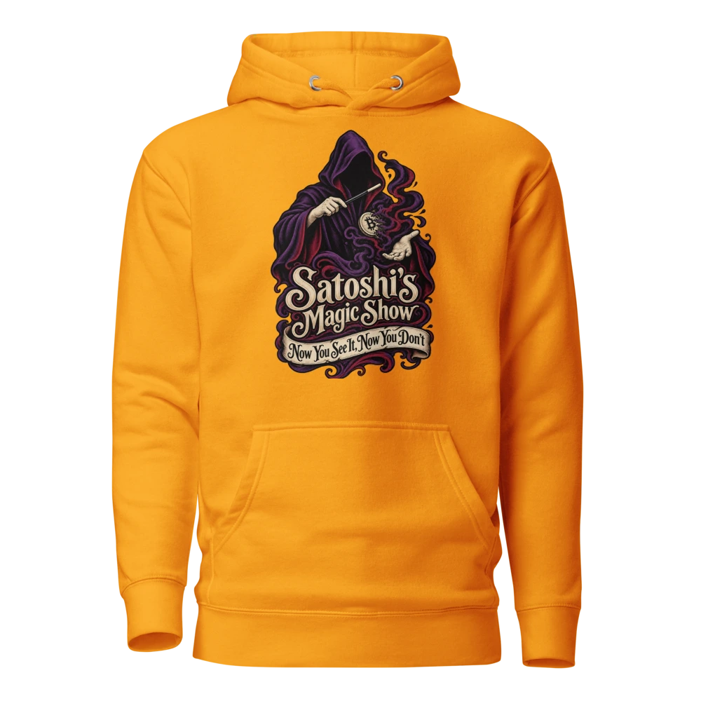 Satoshi’s Magic Show Now You See It, Now You Don’t Hoodie
