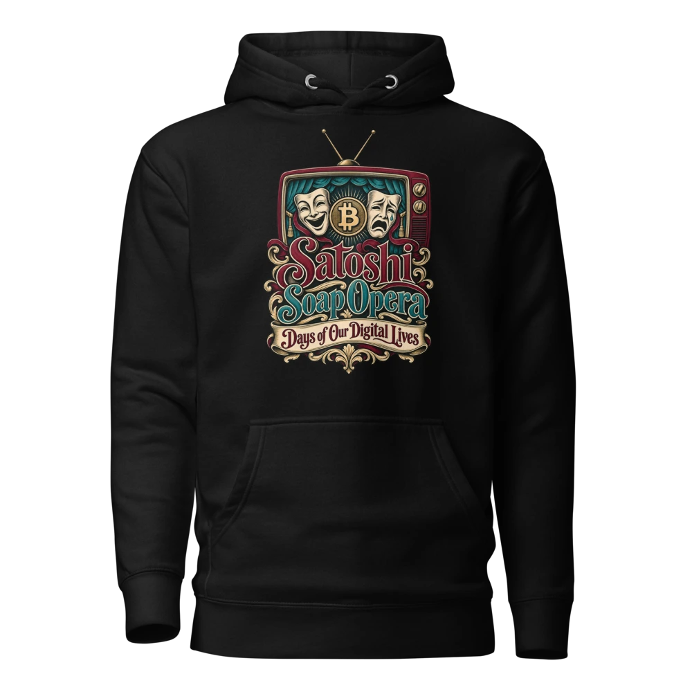 Satoshi Soap Opera Days of Our Digital Lives Hoodie in Black