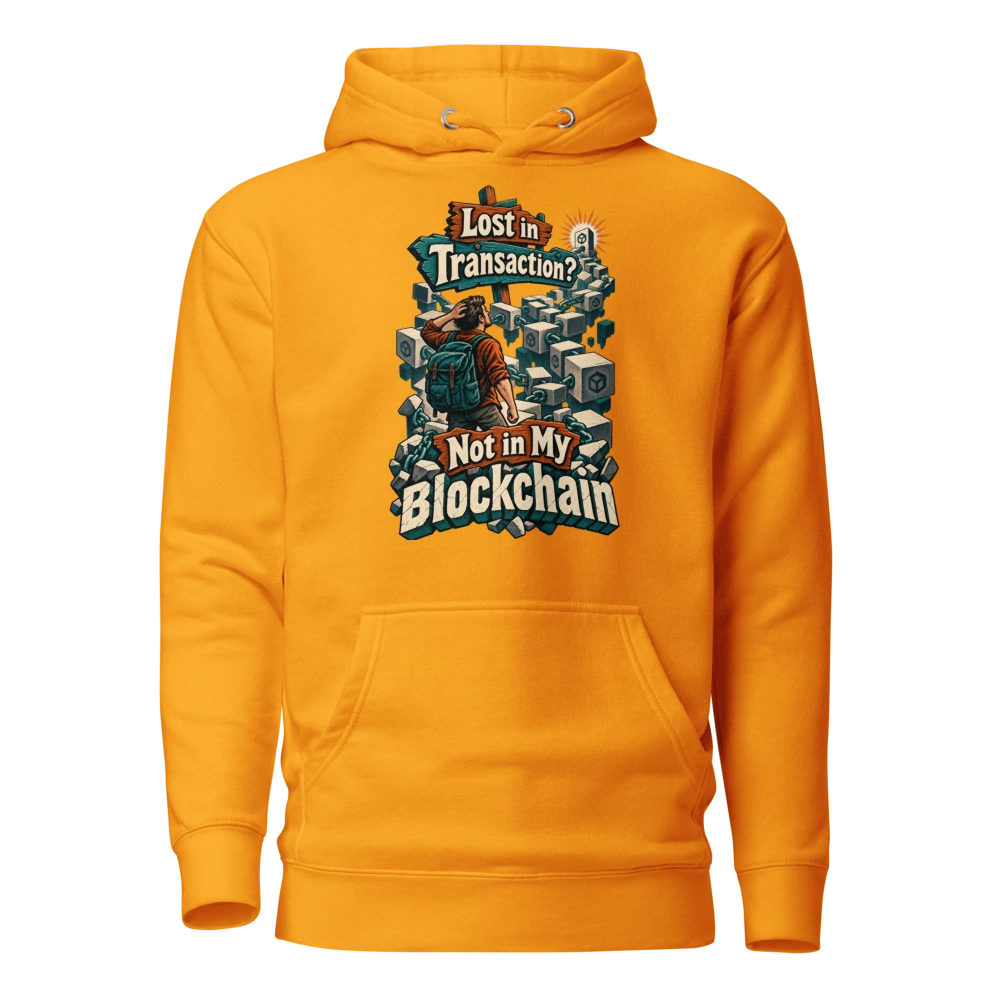 Lost in Transaction? Not in My Blockchain Hoodie