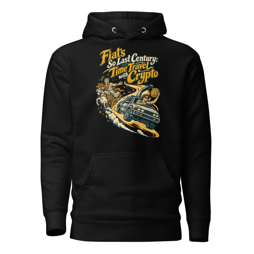Fiat’s So Last Century: Time Travel with Crypto Hoodie in Black